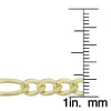 14k Yellow Gold Filled Men's High Polish Solid Figaro Link Necklace (5 mm thick) sold by Zulily