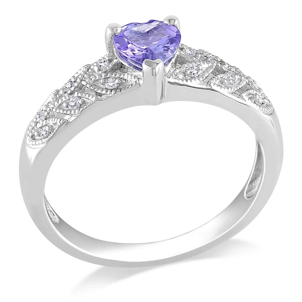 Miadora Sterling Silver Tanzanite and Diamond Ring sold by Zulily product image thumbnail 2