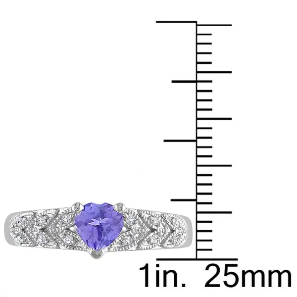 Miadora Sterling Silver Tanzanite and Diamond Ring sold by Zulily product image thumbnail 3