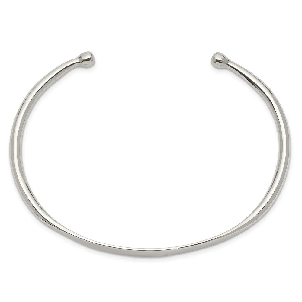 Curata 925 Sterling Silver Solid 6mm Engraveable Plate Cuff Bangle Bracelet sold by Zulily product image thumbnail 3