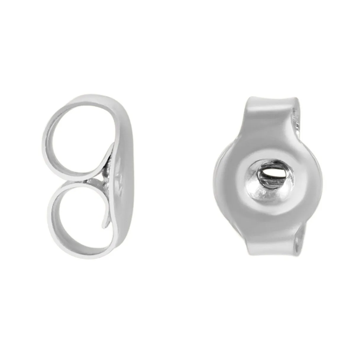 AGS Certified (J-K Color, SI1-SI2 Clarity) 3/8 Carat TW Round Diamond Solitaire Stud Earrings In 14k White Gold sold by Zulily product image thumbnail 3