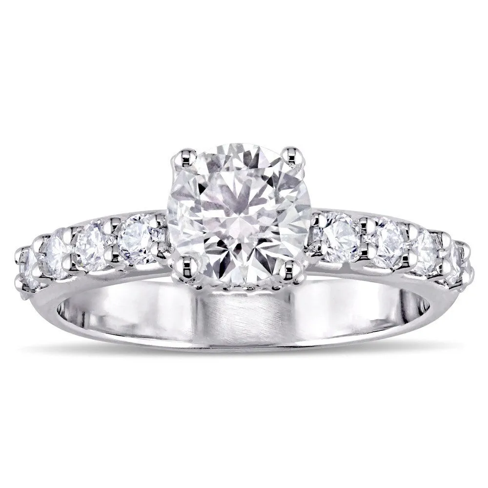 Miadora Signature Collection 18k White Gold 1 3/4ct TDW Diamond Engagement Ring sold by Zulily