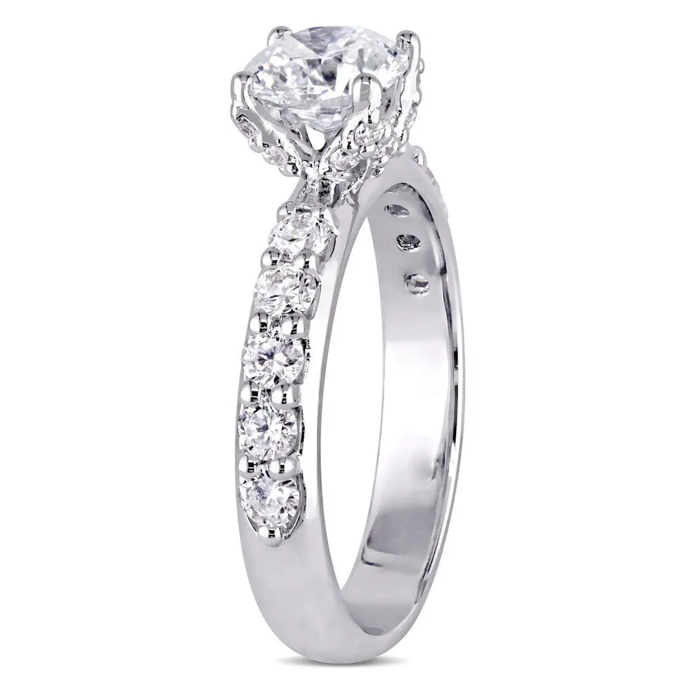 Miadora Signature Collection 18k White Gold 1 3/4ct TDW Diamond Engagement Ring sold by Zulily product image thumbnail 4