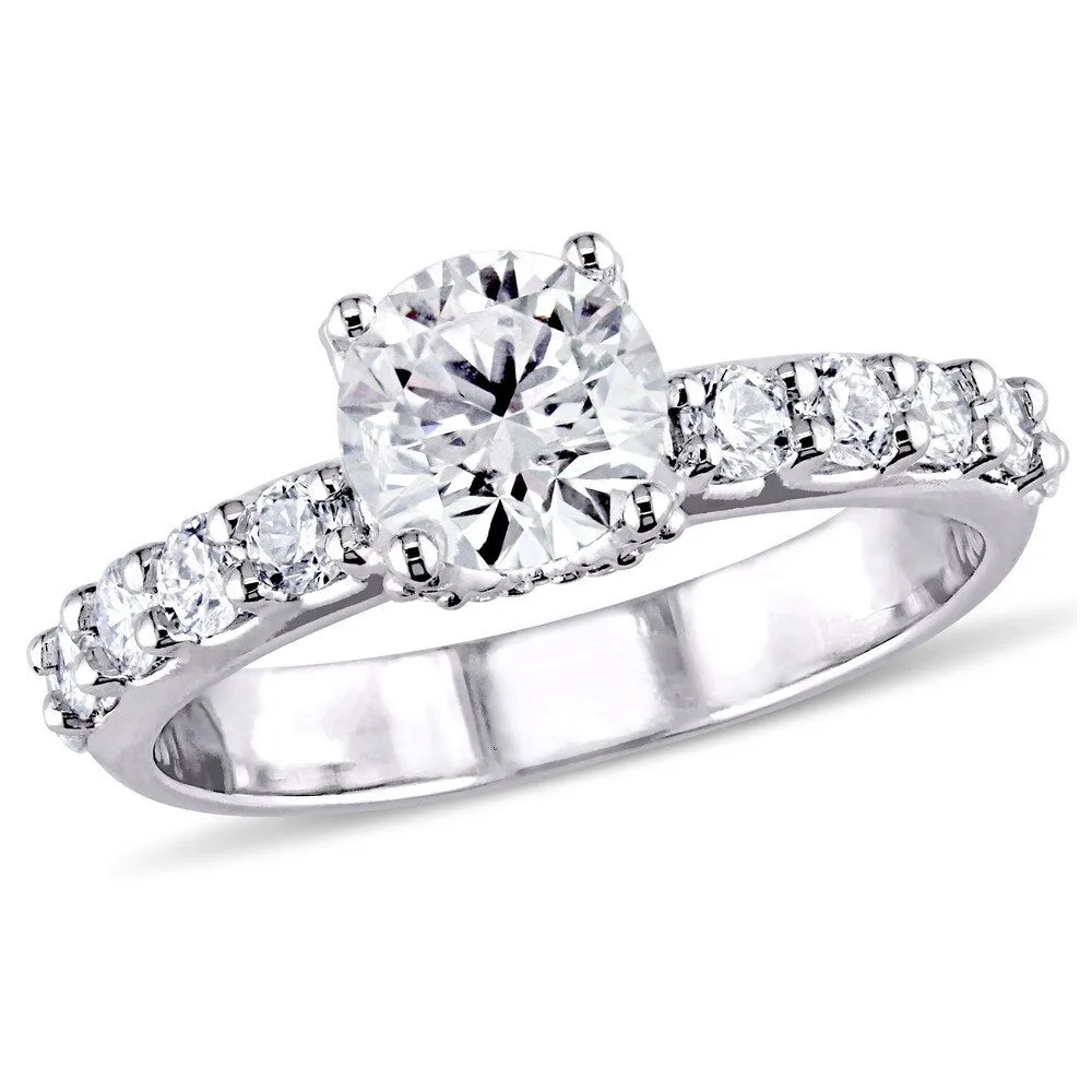Miadora Signature Collection 18k White Gold 1 3/4ct TDW Diamond Engagement Ring sold by Zulily product image thumbnail 2