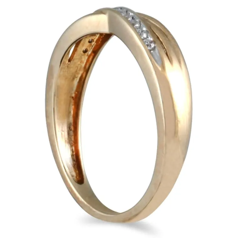 1/10 Carat TW Diamond Ring 10K Yellow Gold sold by Zulily