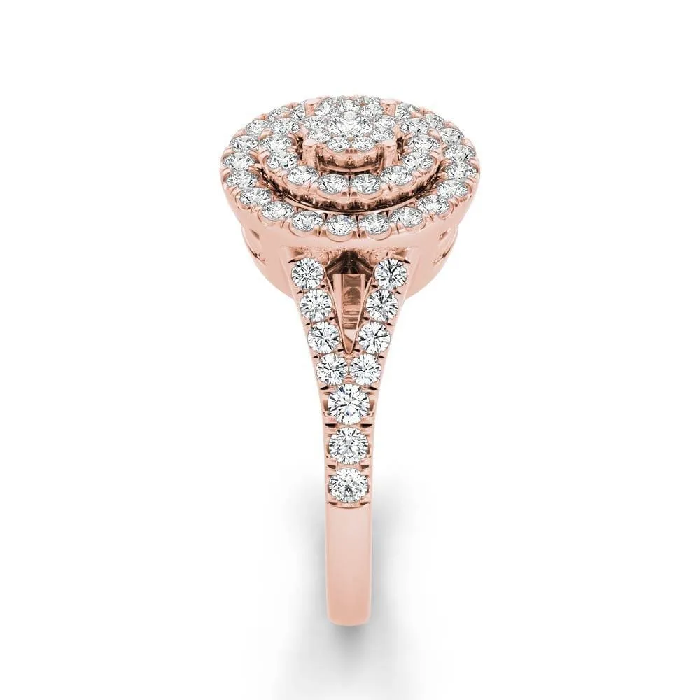 De Couer 3/4ct TDW Diamond Cluster Engagement Ring - Pink sold by Zulily product image thumbnail 3
