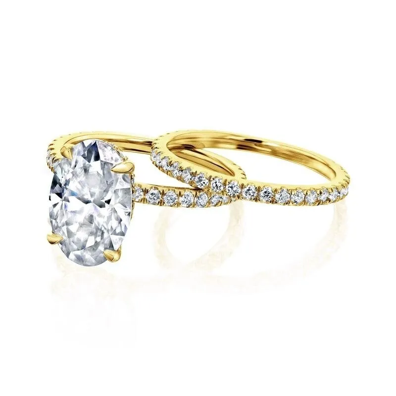 Annello by Kobelli 14k Gold Odette Bridal Set (FG/VS, DEF/VS) sold by Zulily product image thumbnail 4