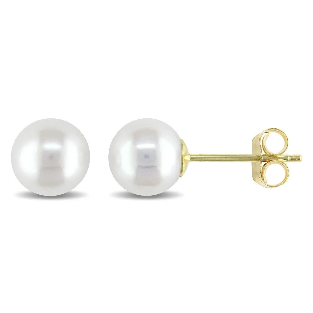 Miadora 14k Yellow Gold Cultured Freshwater Pearl Earrings sold by Zulily
