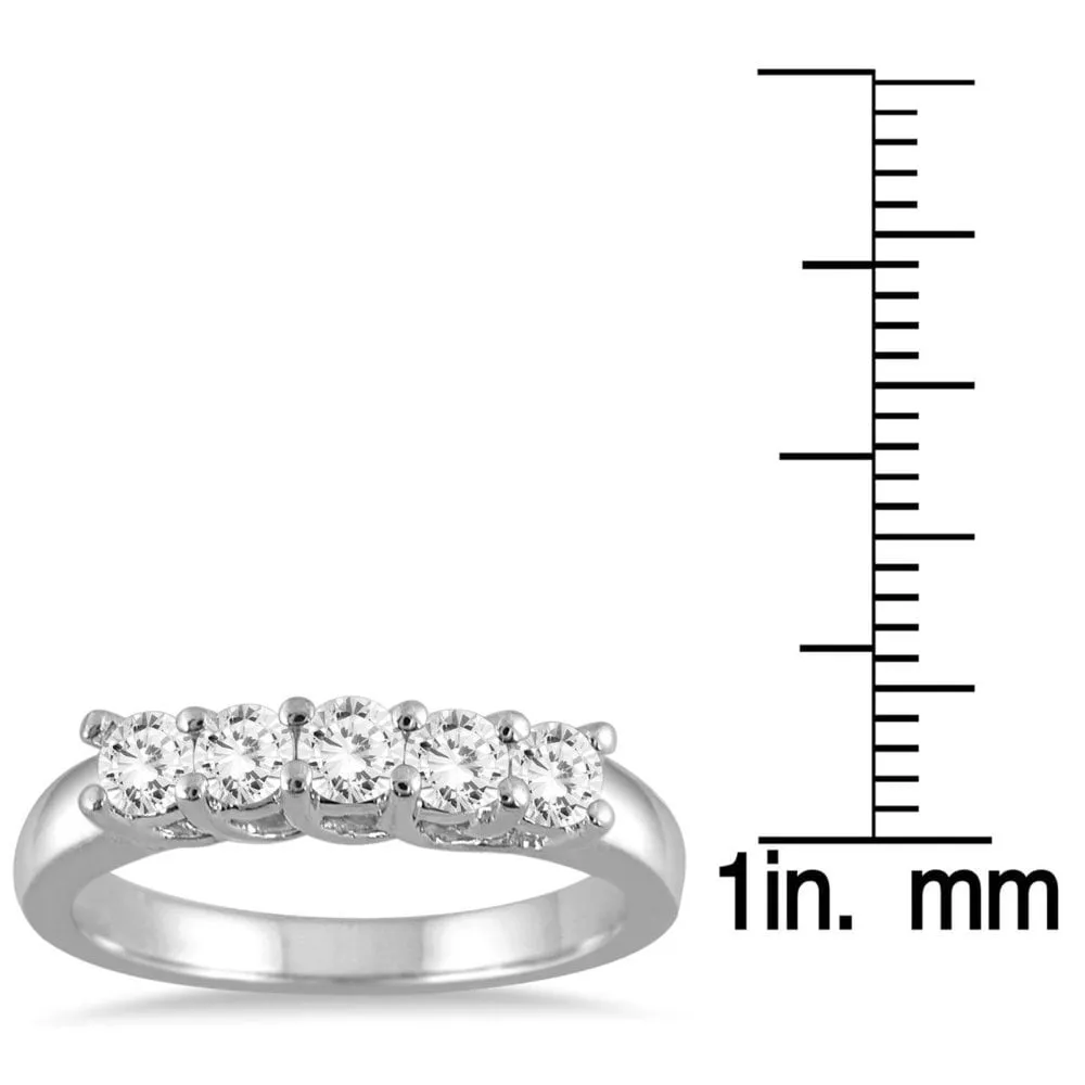Marquee Jewels 14k White Gold 3/4ct TDW Prong-set Diamond Band sold by Zulily