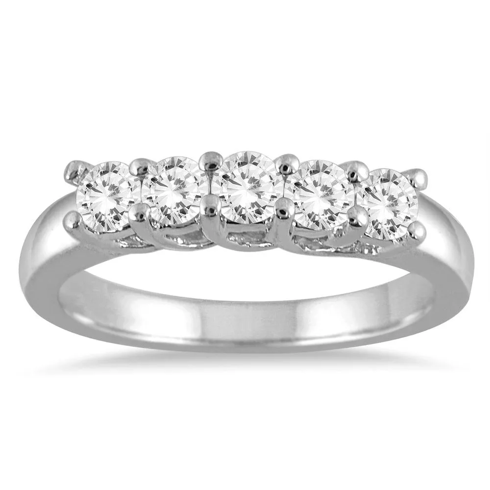 Marquee Jewels 14k White Gold 3/4ct TDW Prong-set Diamond Band sold by Zulily product image thumbnail 2
