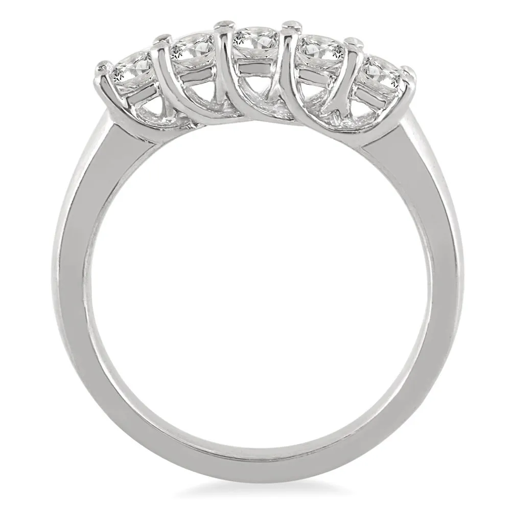 Marquee Jewels 14k White Gold 3/4ct TDW Prong-set Diamond Band sold by Zulily product image thumbnail 3