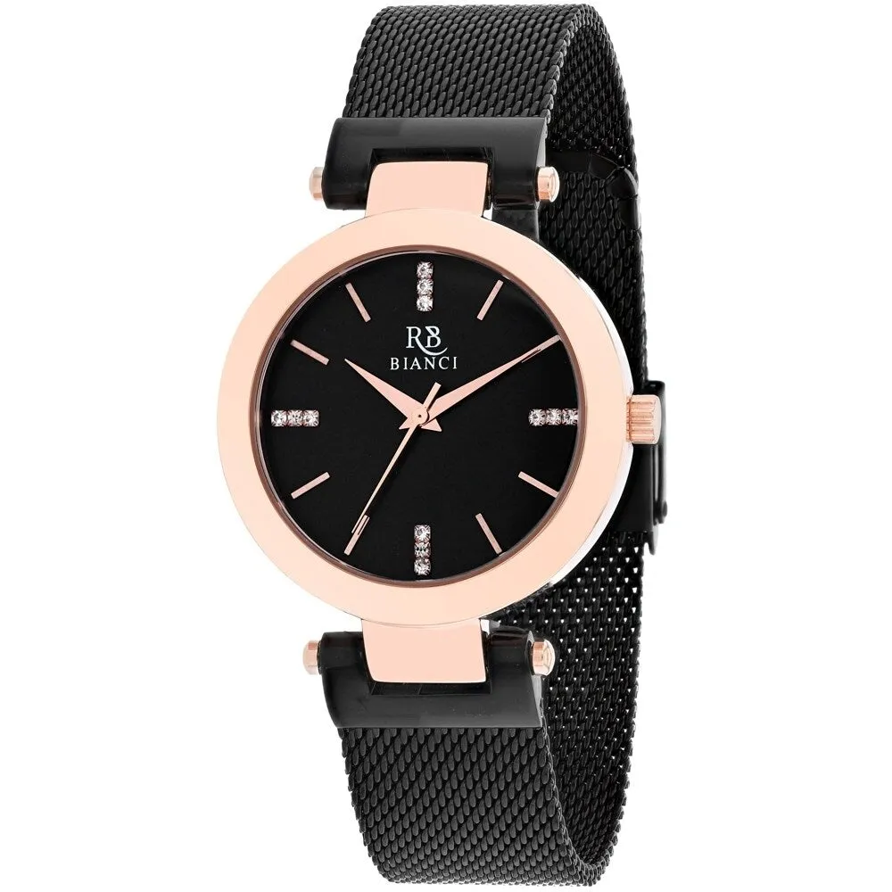 Roberto Bianci Women's Cristallo Black Dial Watch - RB0405 sold by Zulily