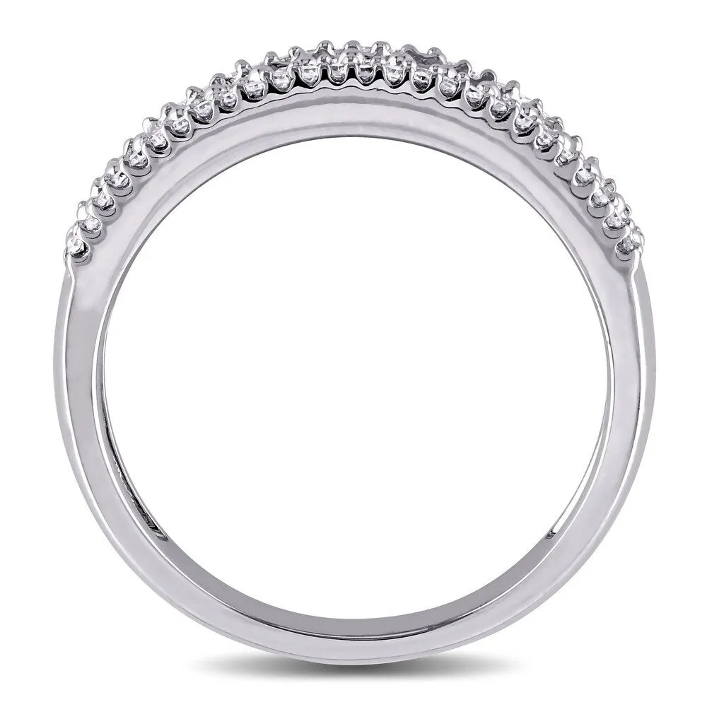 Miadora 14k White Gold 1/2ct TDW Diamond Anniversary Ring sold by Zulily product image thumbnail 5