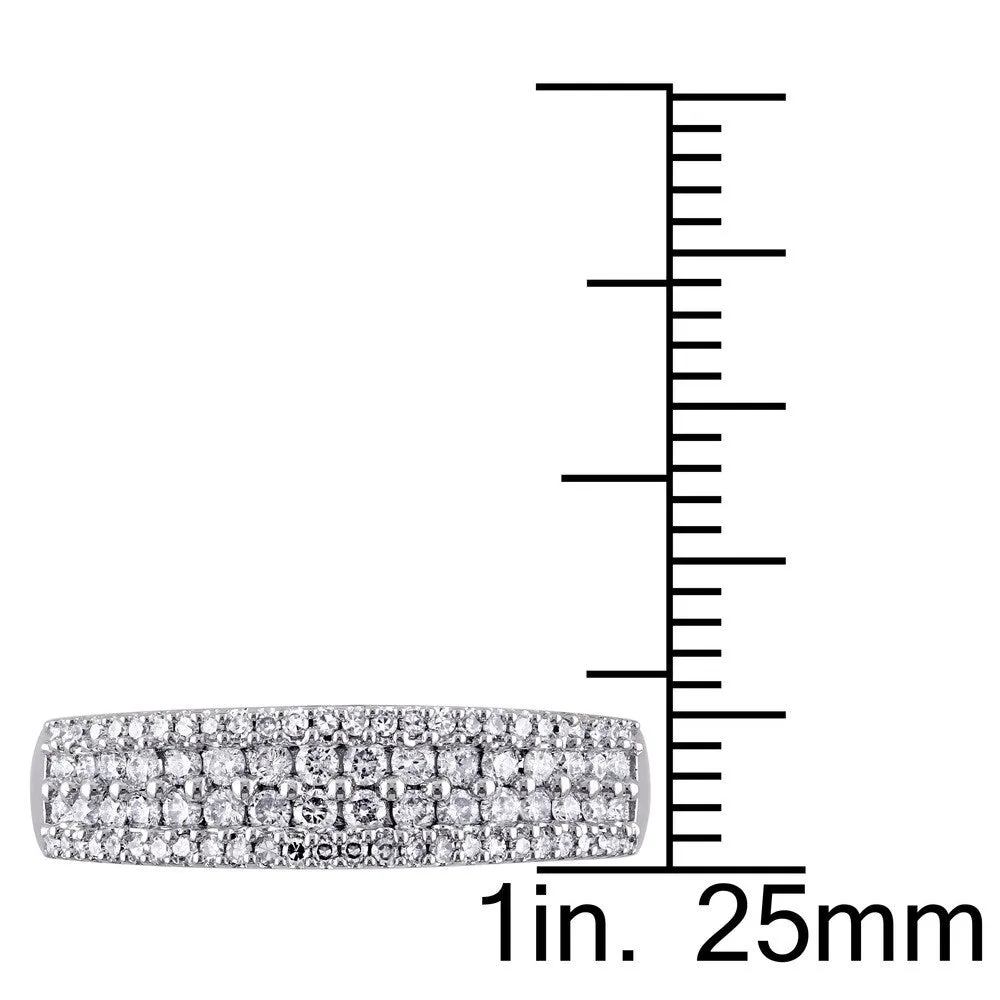Miadora 14k White Gold 1/2ct TDW Diamond Anniversary Ring sold by Zulily product image thumbnail 3