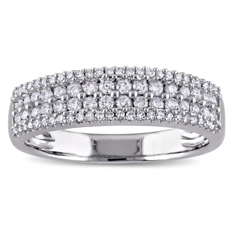 Miadora 14k White Gold 1/2ct TDW Diamond Anniversary Ring sold by Zulily
