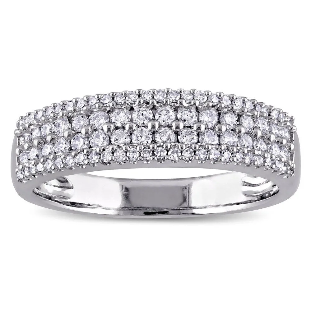 Miadora 14k White Gold 1/2ct TDW Diamond Anniversary Ring sold by Zulily