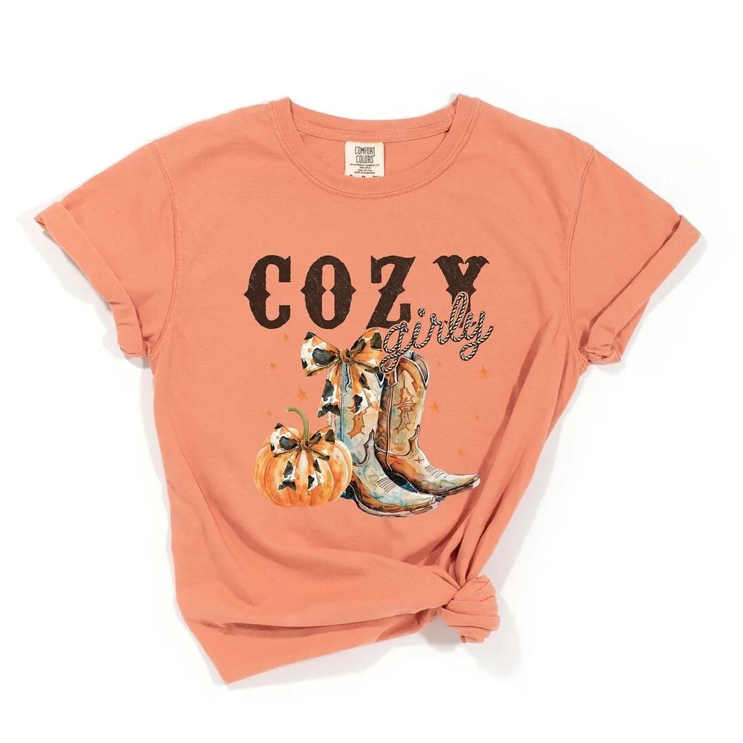 Coquette Fall Western Boots Garment Dyed Tee sold by Zulily product image thumbnail 2