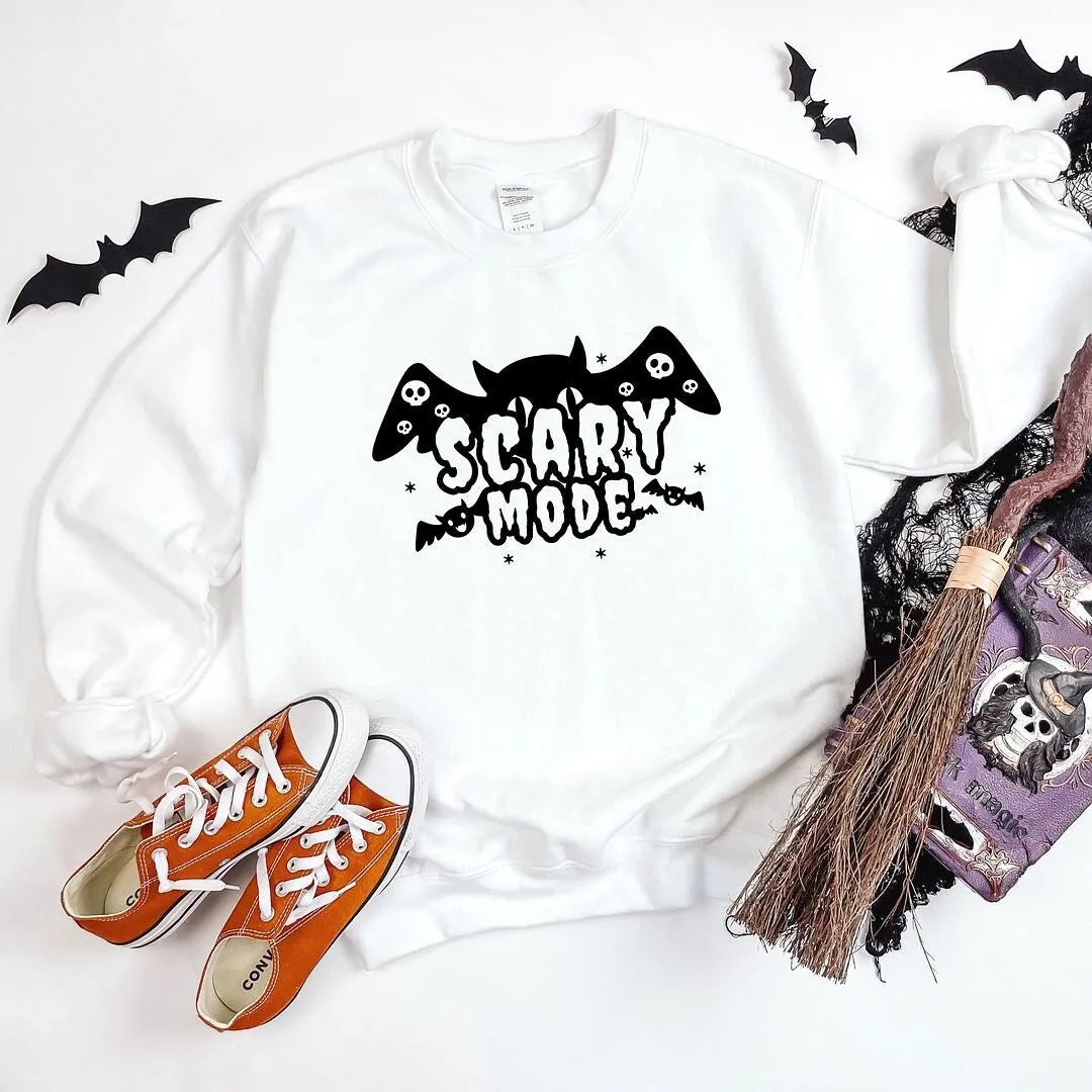 Scary Mode Bat Sweatshirt sold by Zulily