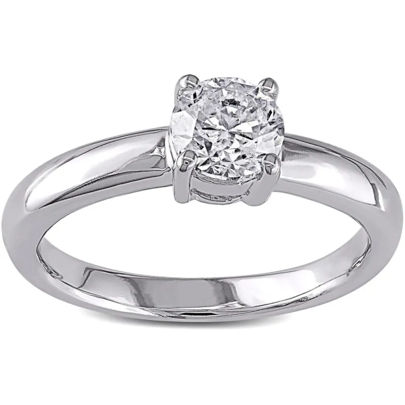 Miadora Signature Collection 14k White Gold 1ct TDW Certified Diamond Solitaire Engagement Ring sold by Zulily