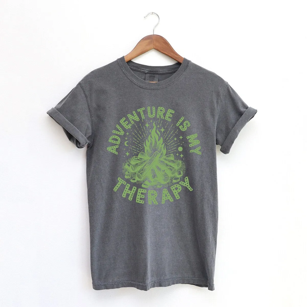 Adventure Is My Therapy Garment Dyed Tee sold by Zulily