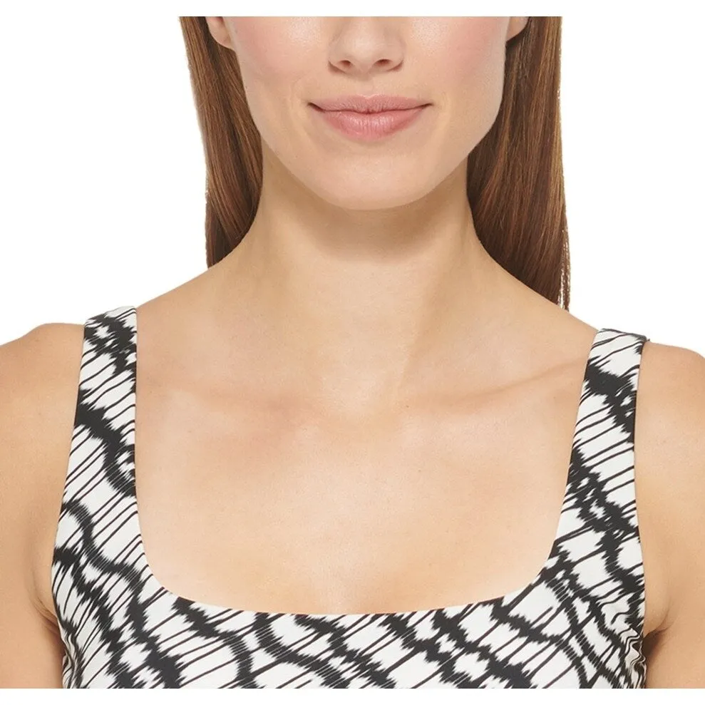 DKNY Women's Printed Square Neck Bikini Top Swimsuit Black sold by Zulily product image thumbnail 5