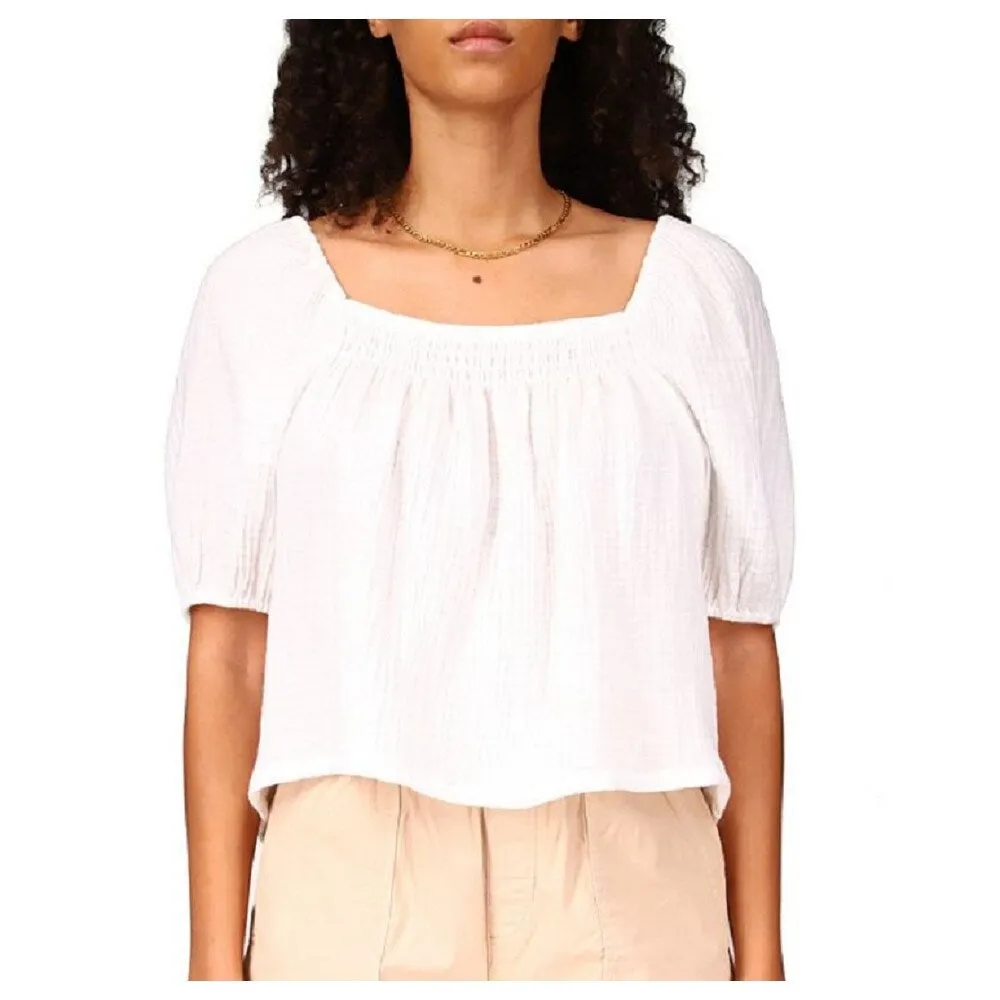 Sanctuary Women's Real Love Gauze Blouse White Size Medium sold by Zulily product image thumbnail 2