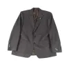Ralph Lauren Men's Long Plaid Print Blazer Grey Size 40 sold by Zulily