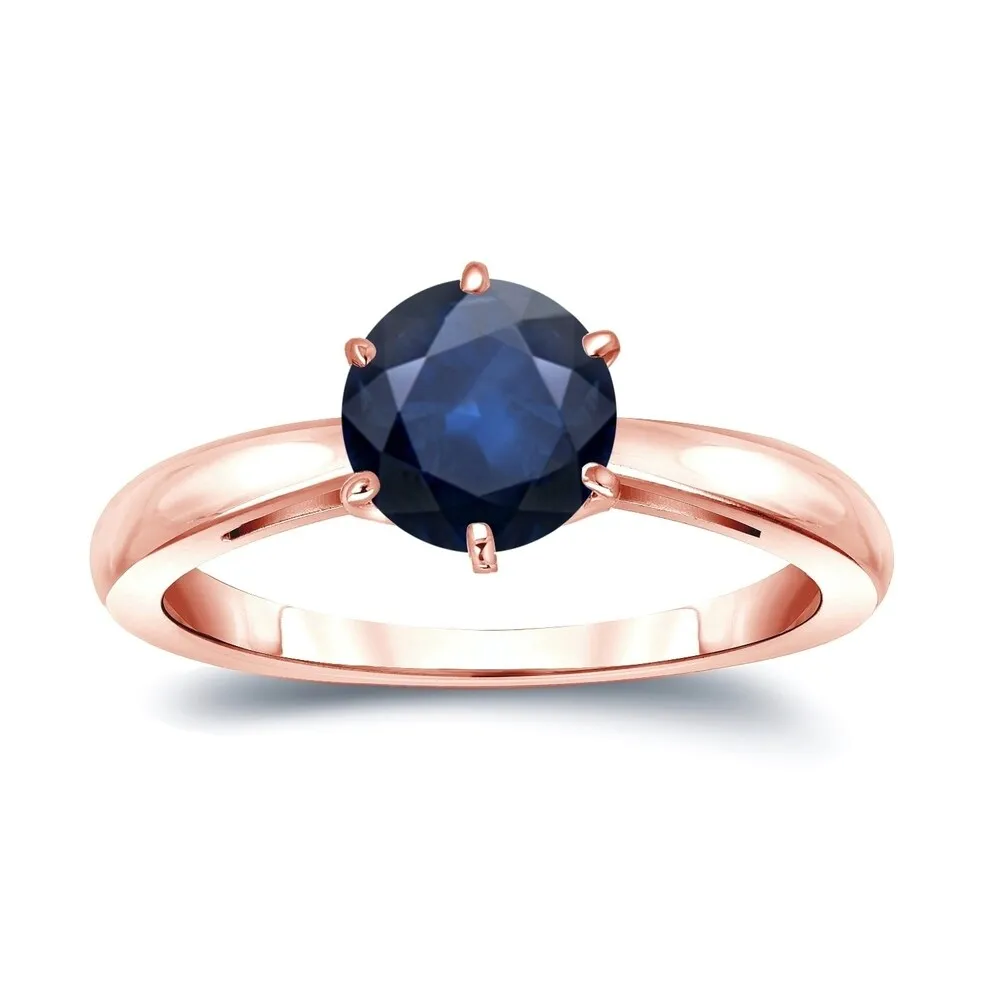 Auriya 14k Gold Blue Sapphire Solitaire Engagement Ring 2ct TGW sold by Zulily