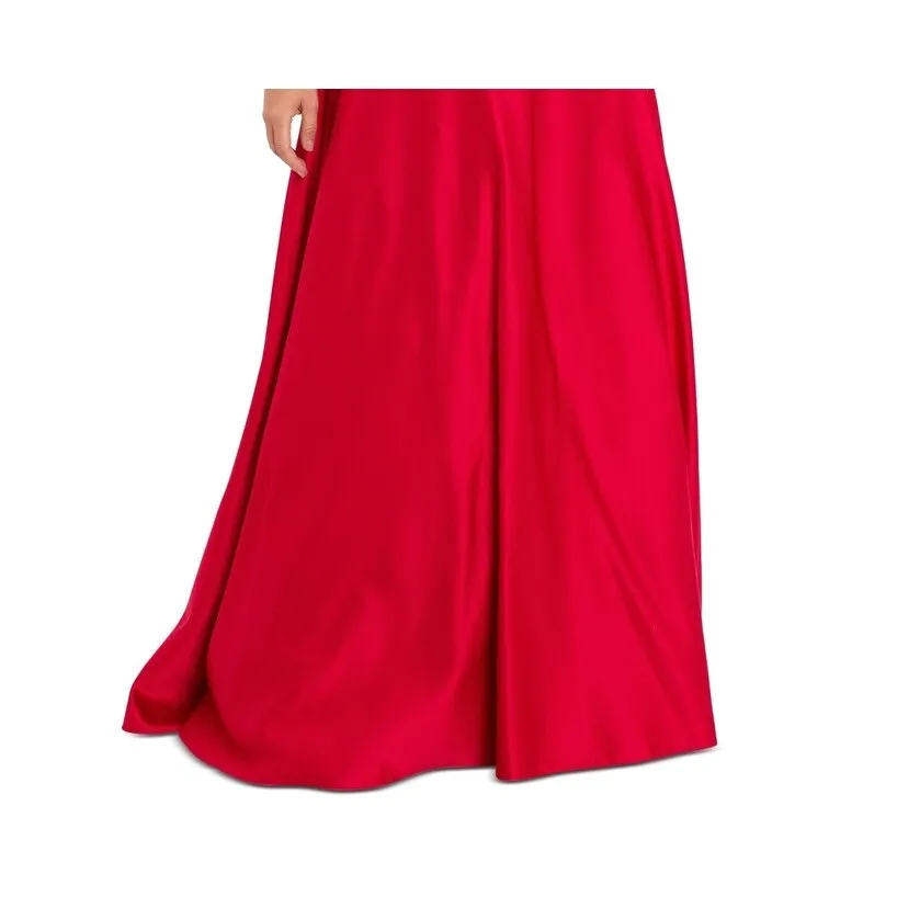 Betsy & Adam Women's V Neck Gown Red Size Large sold by Zulily product image thumbnail 3