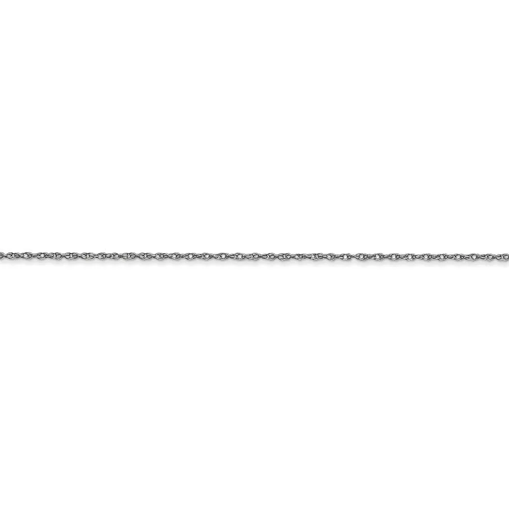 Curata 14k White Gold Solid 0.6mm Carded Cable Rope Chain Necklace Options: 16 18 20 24 sold by Zulily product image thumbnail 4