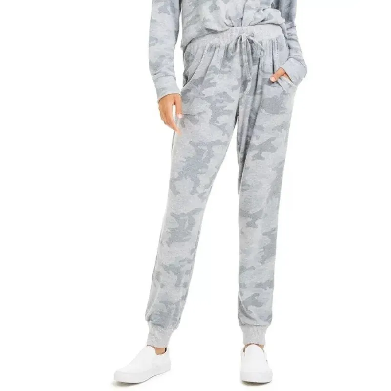 Hippie Rose Juniors' Cozy Jogger Pants Grey Size Large sold by Zulily