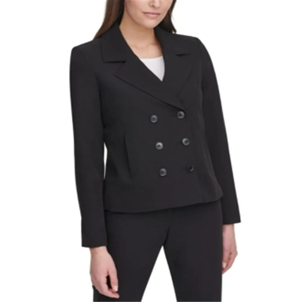 Tommy Hilfiger Women's Double Breasted Blazer Black Size 6 sold by Zulily product image thumbnail 3