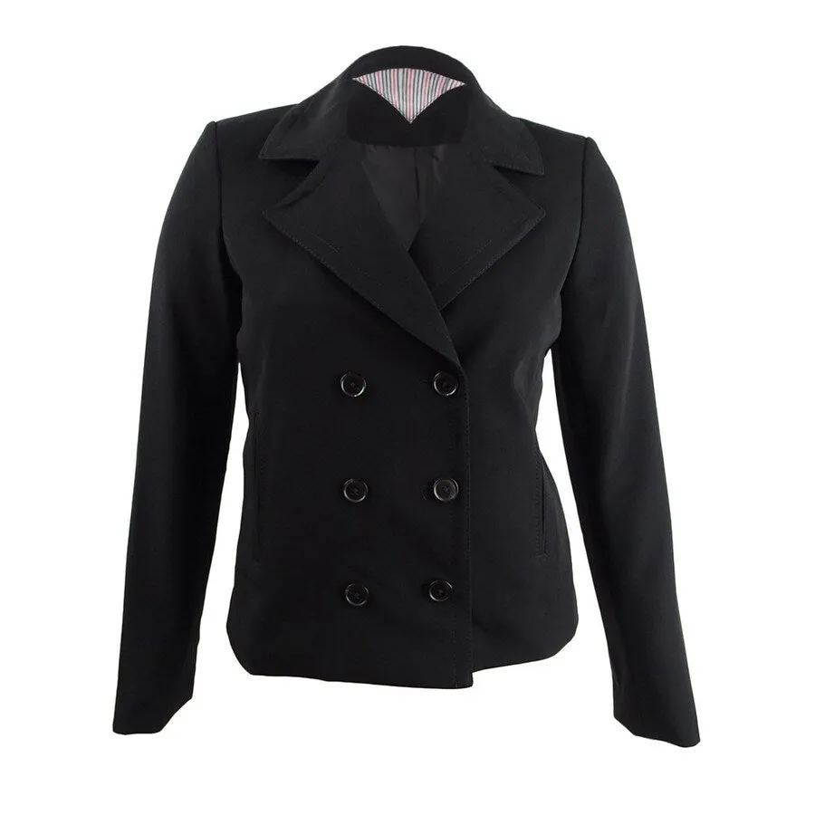 Tommy Hilfiger Women's Double Breasted Blazer Black Size 6 sold by Zulily