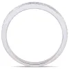 Moissanite by Miadora Signature Collection 14k White Gold 1/8ct TDW Diamond Stackable Semi-Eternity Wedding Band sold by Zulily