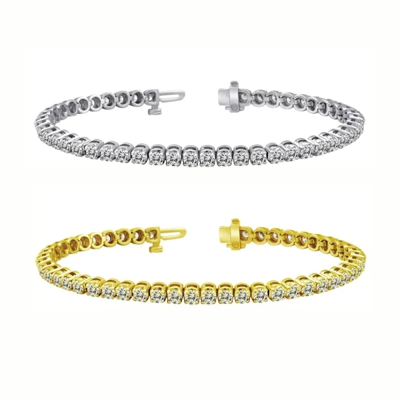 14k Gold 8ct TDW Diamond Tennis Bracelet sold by Zulily