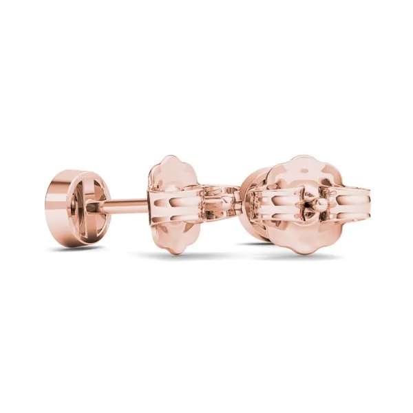 De Couer 10k Rose Gold 1/10ct TDW Diamond Cluster Earring - Pink sold by Zulily product image thumbnail 5