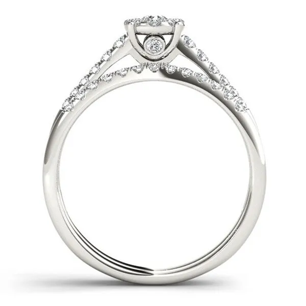 De Couer IGI Certified 10k Gold 1/2ct TDW Diamond Wedding Bridal Set sold by Zulily product image thumbnail 4