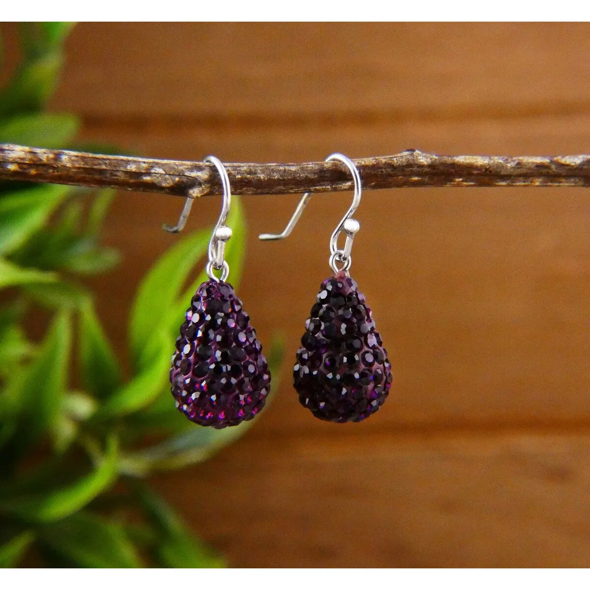Vera & Co. Sterling Silver Egg Shaped AB Crystal Pave Earring sold by Zulily product image thumbnail 4