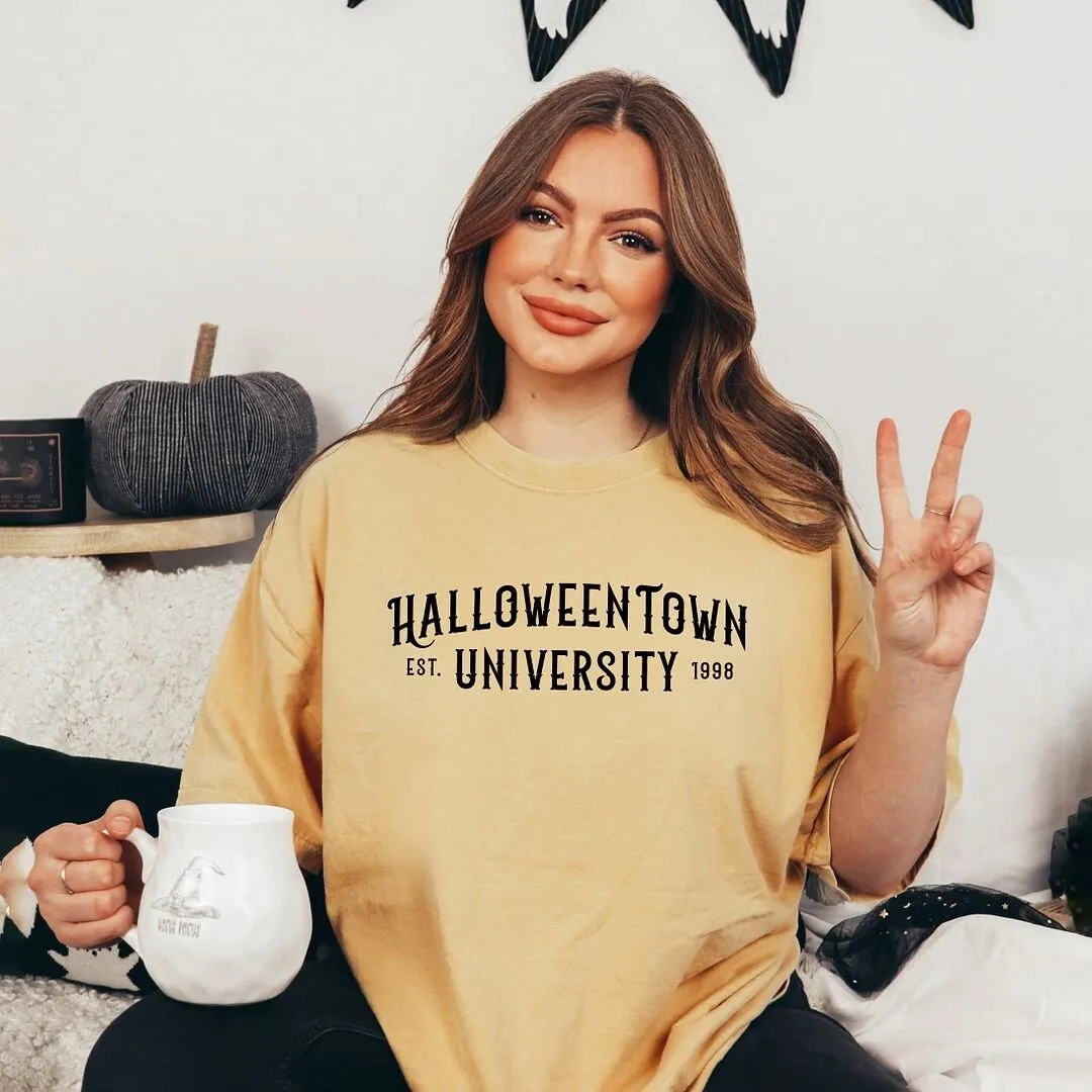 Halloween Town University Garment Dyed Tee sold by Zulily product image thumbnail 2