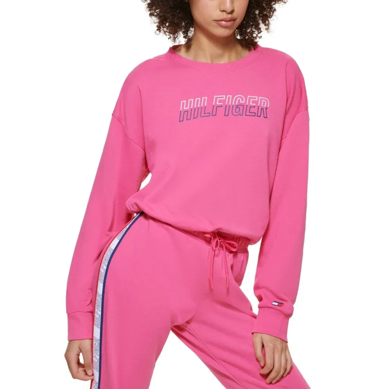 Tommy Hilfiger Women's Cutout Sweatshirt Pink Size Large sold by Zulily