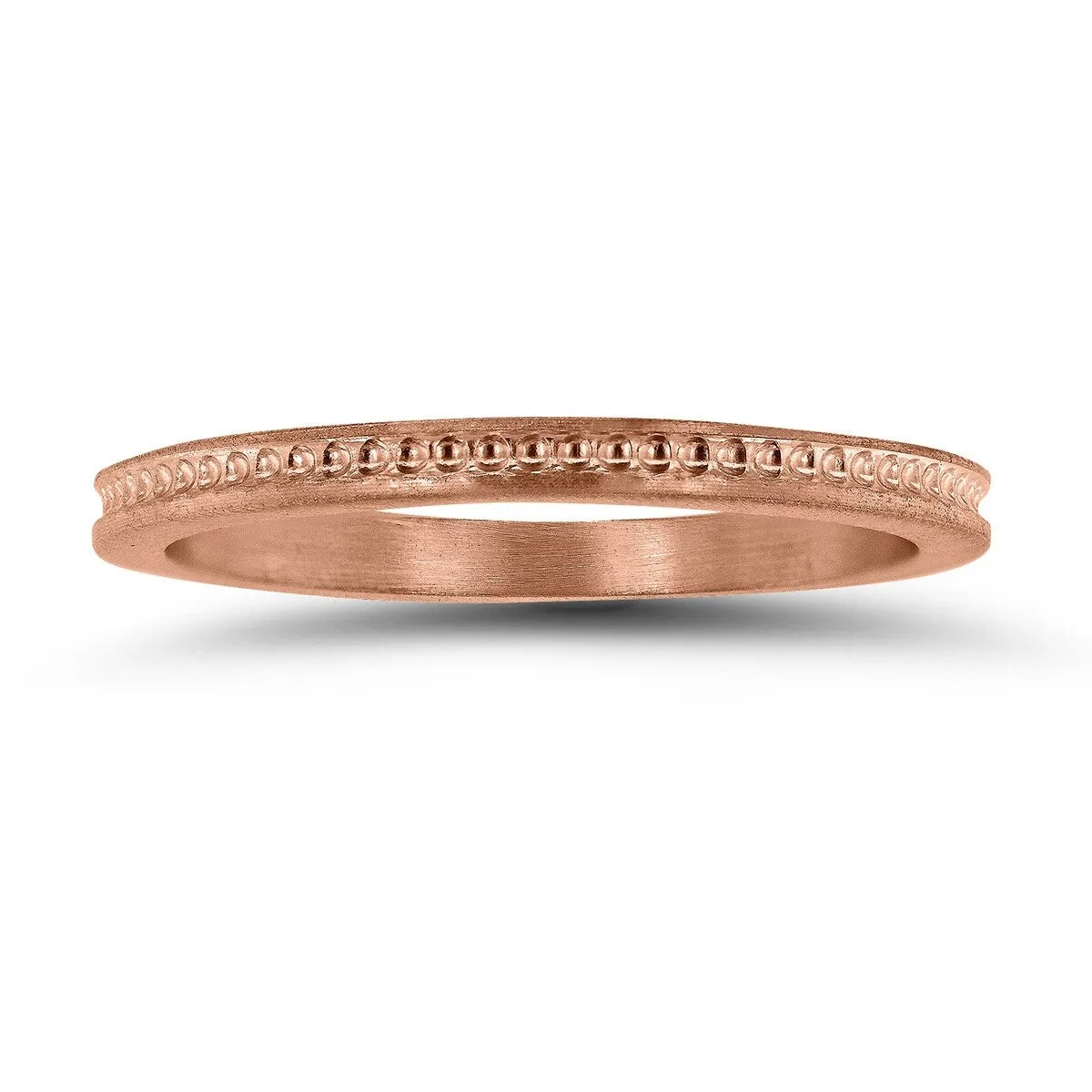 Thin 1.5MM Wedding Band in 14K Rose Gold sold by Zulily
