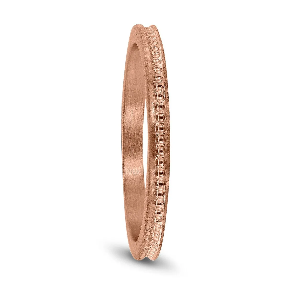 Thin 1.5MM Wedding Band in 14K Rose Gold sold by Zulily product image thumbnail 2