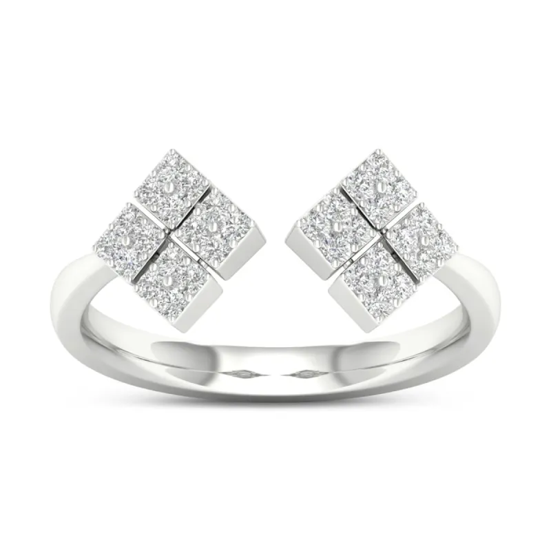 De Couer 10k Gold 1/5ct TDW Diamond Split Shank Ring sold by Zulily