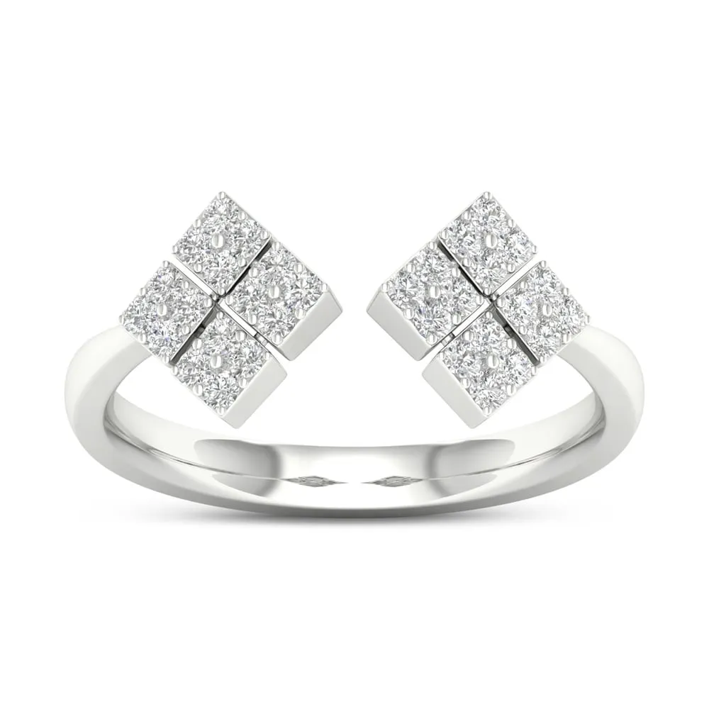 De Couer 10k Gold 1/5ct TDW Diamond Split Shank Ring sold by Zulily