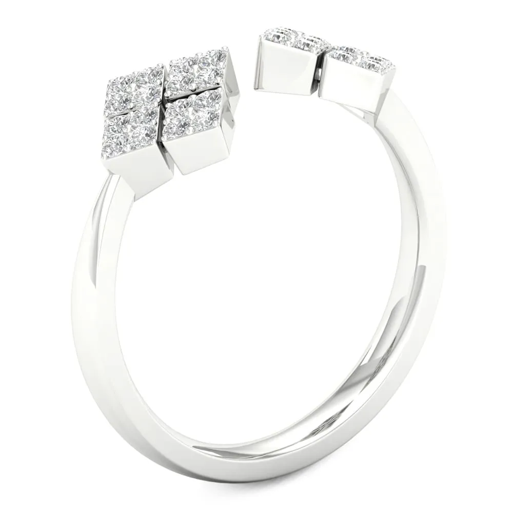 De Couer 10k Gold 1/5ct TDW Diamond Split Shank Ring sold by Zulily product image thumbnail 2