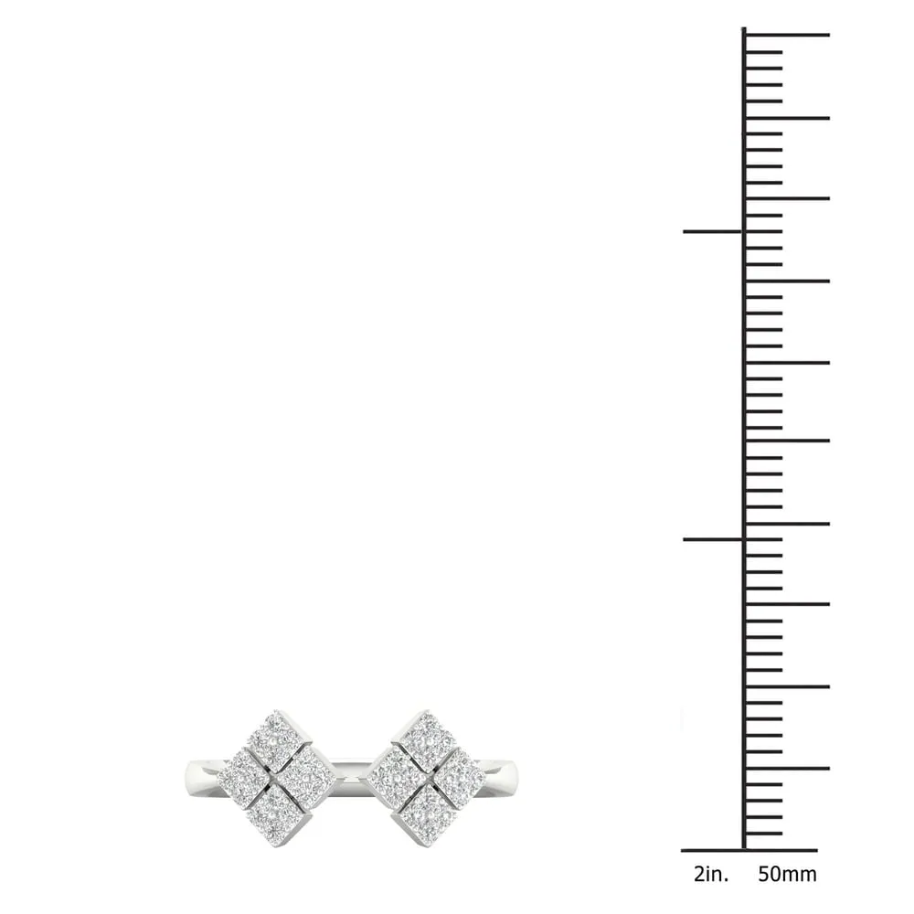 De Couer 10k Gold 1/5ct TDW Diamond Split Shank Ring sold by Zulily product image thumbnail 4