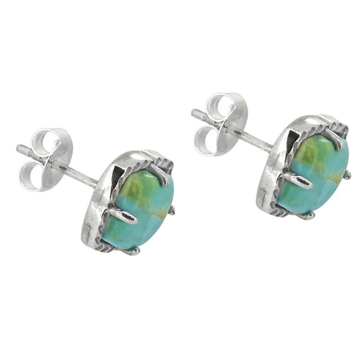 Sterling Silver Turquoise Stud Earring sold by Zulily product image thumbnail 3