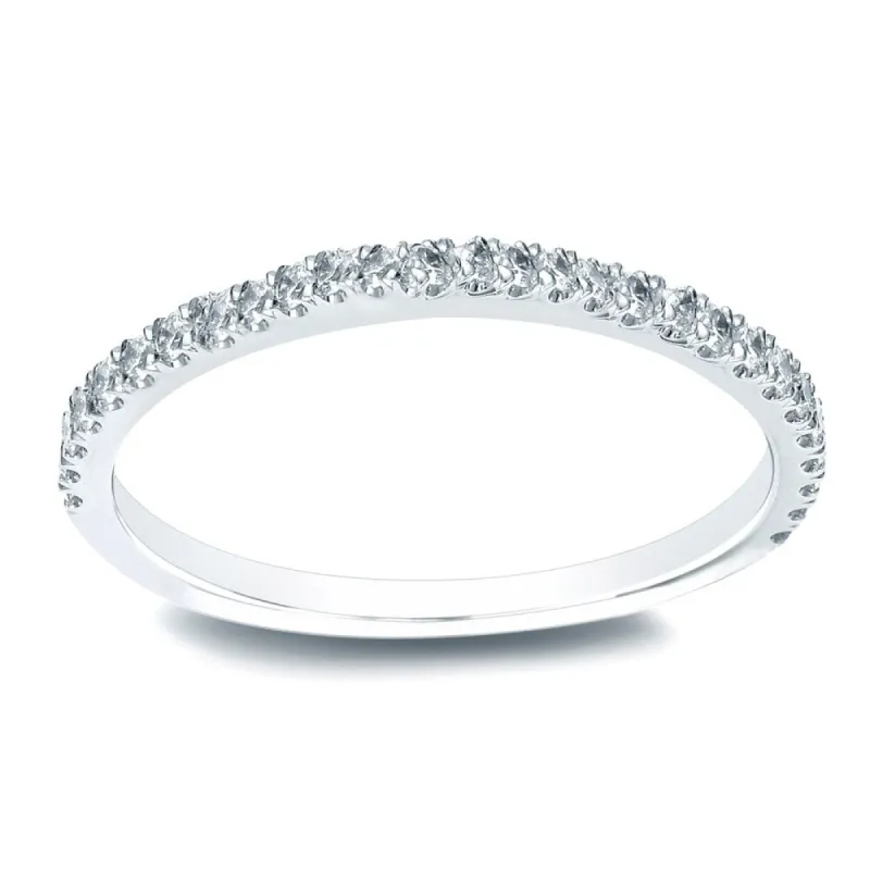 Auriya Classic 1/3ctw Round Diamond Anniversary Wedding Band 14k Gold sold by Zulily