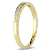 Miadora 10k Yellow or Rose Gold 1/8ct TDW Diamond Wedding Band sold by Zulily