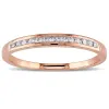 Miadora 10k Yellow or Rose Gold 1/8ct TDW Diamond Wedding Band sold by Zulily